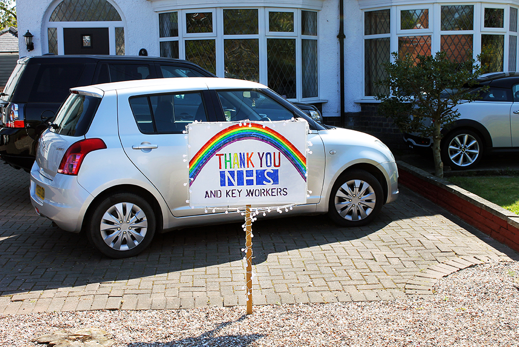 Thank you NHS and Key workers sign