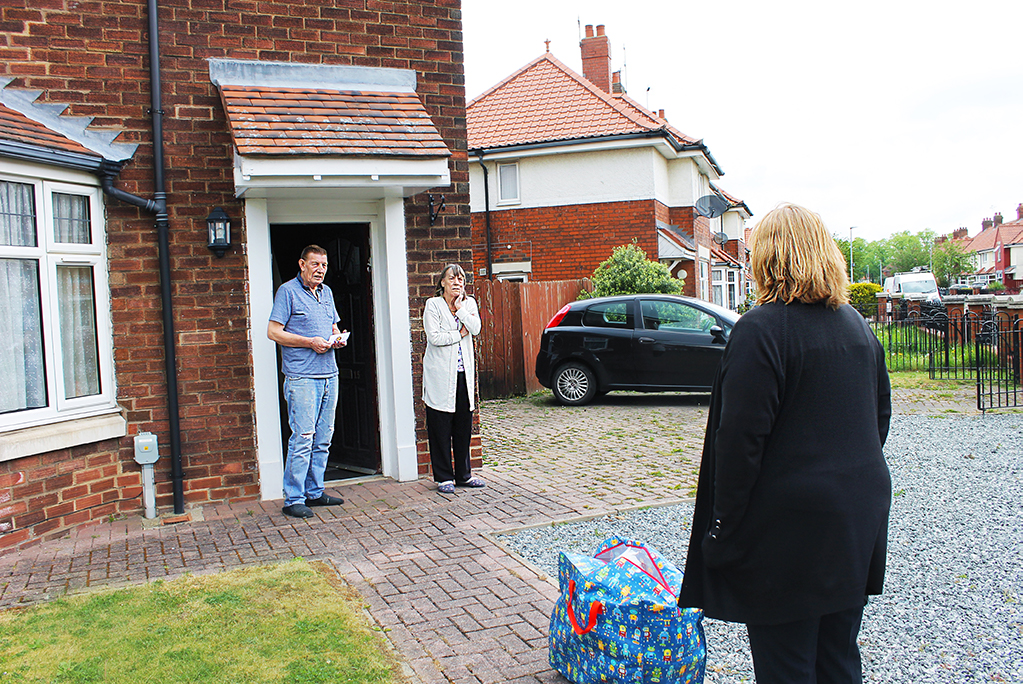 Social distanced chatting